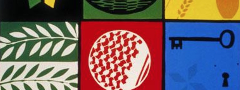 Detail of a Palestinian poster for Land Day