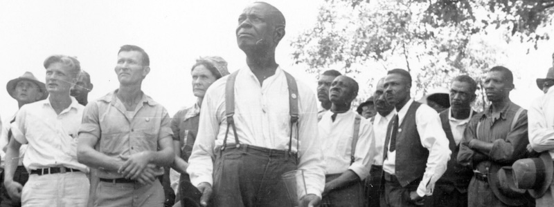 1937 photo of members of the Southern Tenant Farmers Union